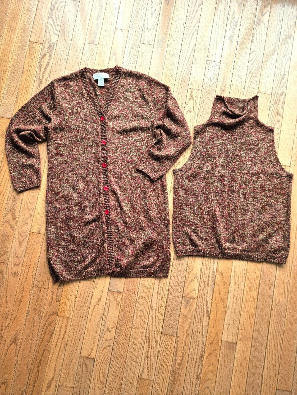 Norton McNaughton Sweater Set 2 Piece S Oversized